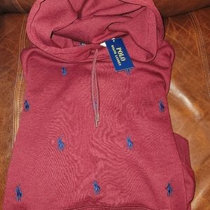 Brand New Ralph Lauren Polo Player All Over Hoodie